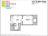 $450 / Month Apartment For Rent: 1517 W, Main St. Apt. 3 - MiddleTown Property G...