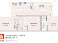 $2,795 / Month Apartment For Rent: 2130 California Street Apt A - 2140 Cal LP | ID...