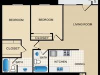 $944 / Month Apartment For Rent