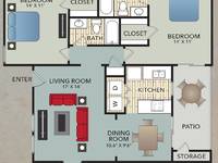 $1,385 / Month Apartment For Rent: 3069 W. Walnut Hill Ln. 411 - Rustic Ridge Apar...