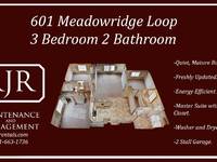 $1,275 / Month Apartment For Rent: 601 Building 3 Bedroom 2 Bathroom - Meadow Ridg...