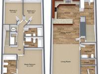 $1,474 / Month Apartment For Rent: 3 Bedrooms, 3.5 Baths Townhome - Strata Estates...