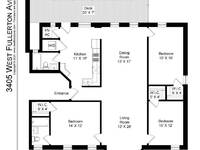 $2,595 / Month Apartment For Rent: 3401-3409 W. Fullerton - 3405-2 - M. Fishman &#...