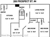 $1,800 / Month Apartment For Rent: 206 Prospect St. - 206 #4 Apt. 4 - West Shore A...