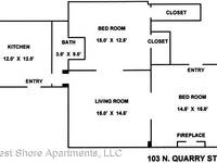 $1,985 / Month Apartment For Rent: 103 N. Quarry St. - 103-A Apt. A - West Shore A...