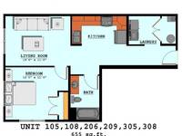 $1,100 / Month Apartment For Rent: 340 S. Walnut St, Apt 105 - Omega Properties | ...