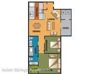 $1,090 / Month Apartment For Rent: 7049 Westwind Drive - Apt. 9004 - Indian Spring...